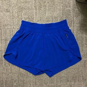 lululemon tracker short in cerulean blue